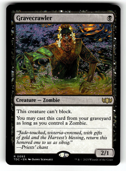Gravecrawler – 93 TDC: Commander: Tarkir: Dragonstorm R NM