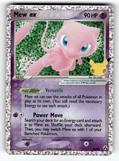 Mew ex – 88/92 CCC: Celebrations: Classic Collection Classic Collection Holo NM