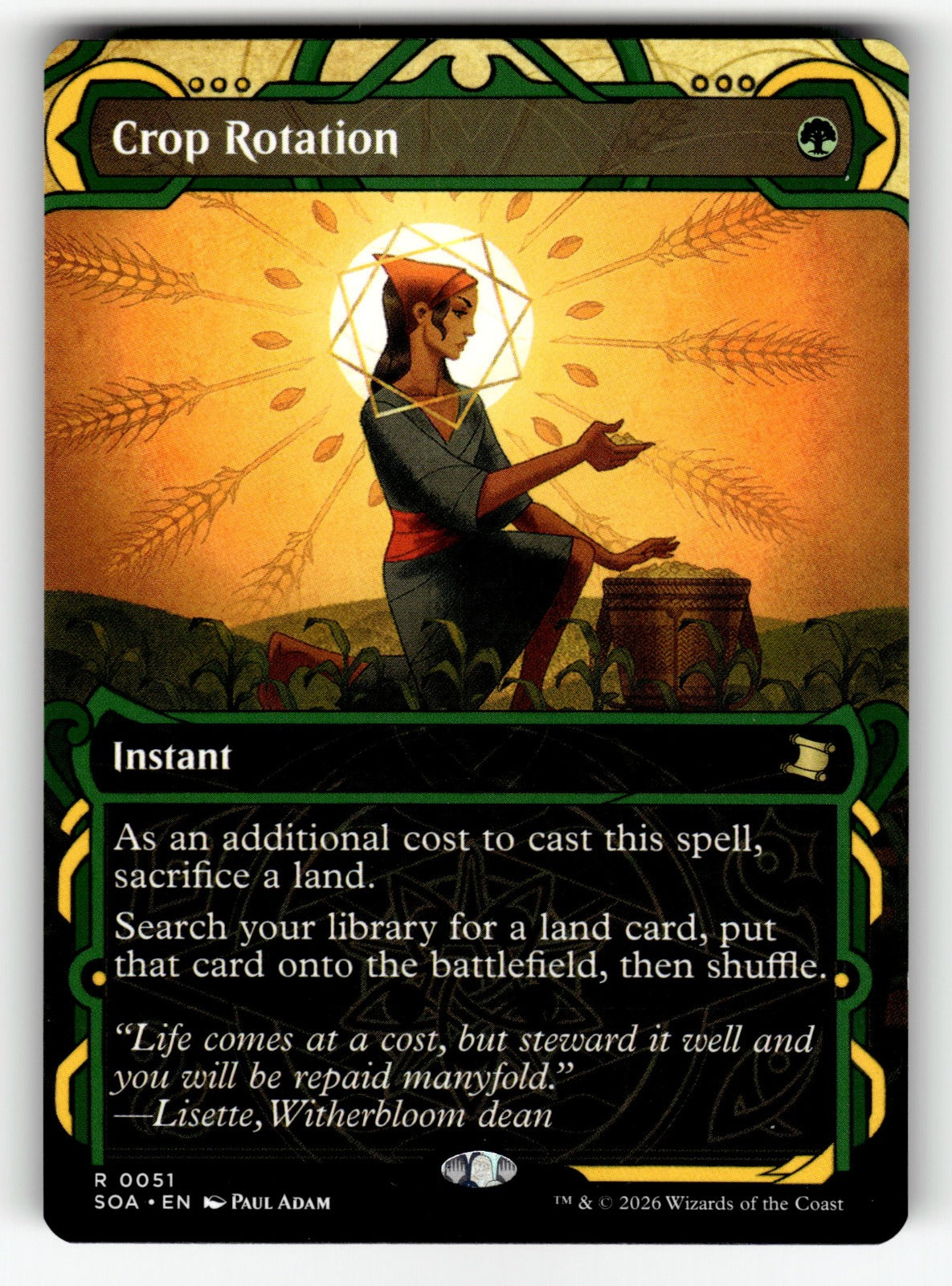 Crop Rotation – 51 SOA: Secrets of Strixhaven: Mystical Archive R NM