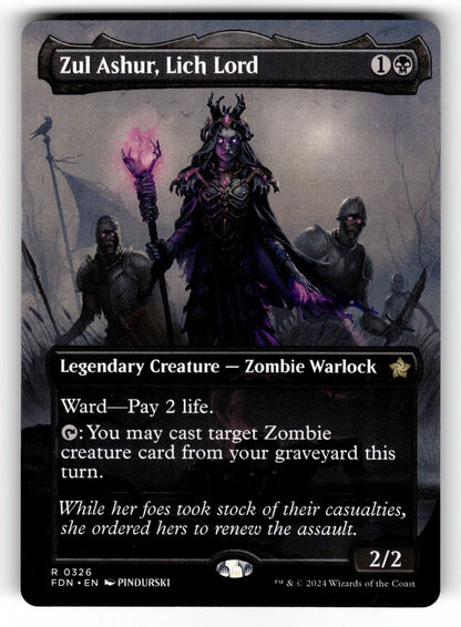 Zul Ashur, Lich Lord (Borderless) – 326 FDN: Foundations R NM
