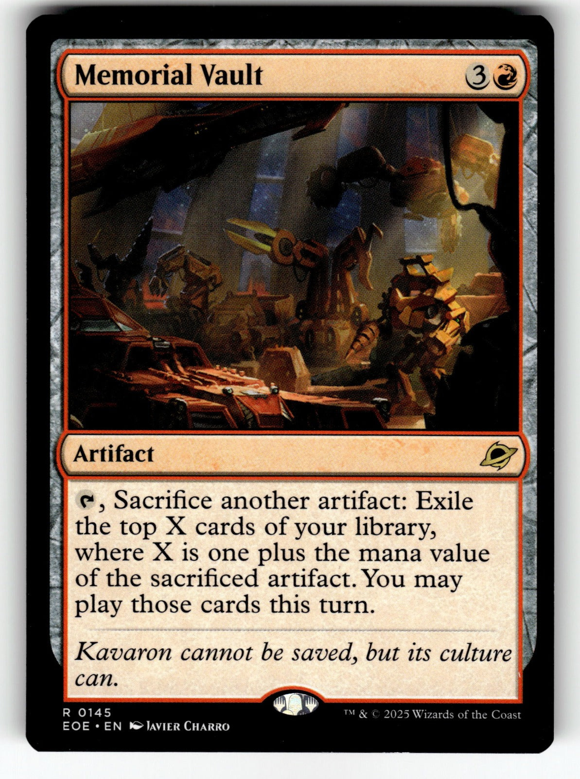 Memorial Vault – 145 EOE: Edge of Eternities R NM