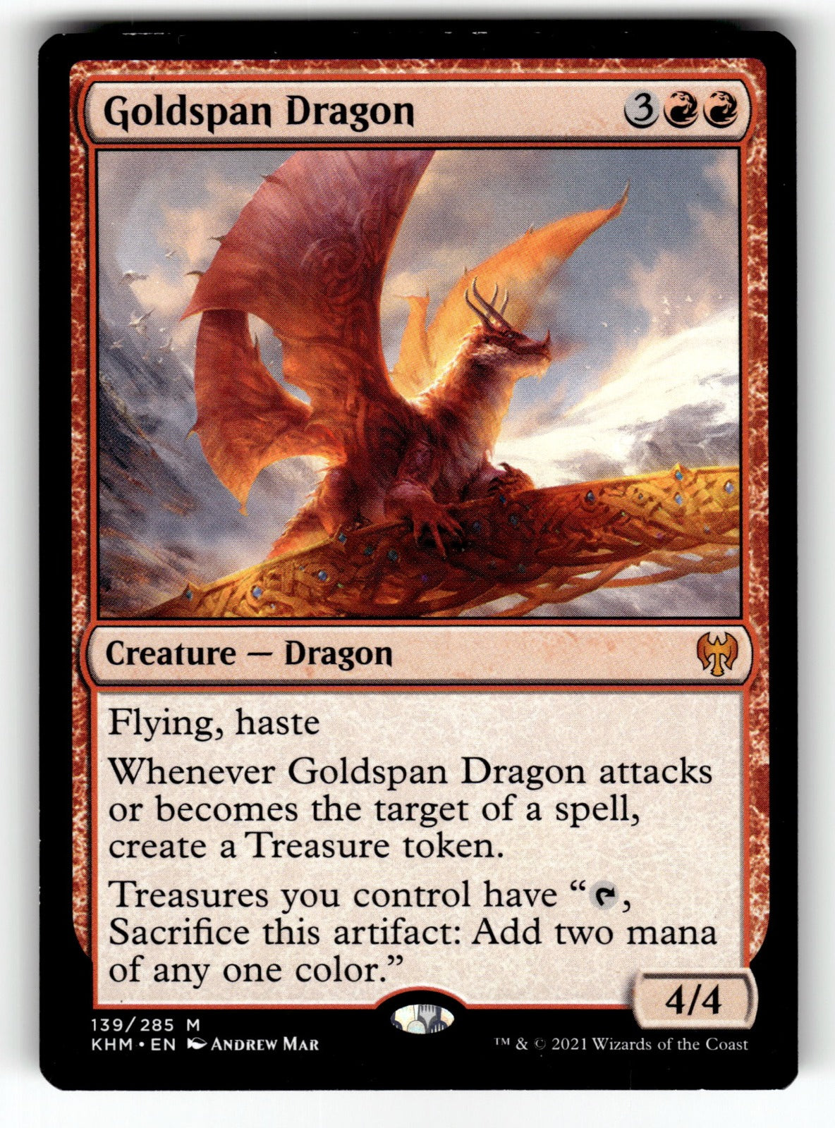 Goldspan Dragon – 139 KHM: Kaldheim M LP