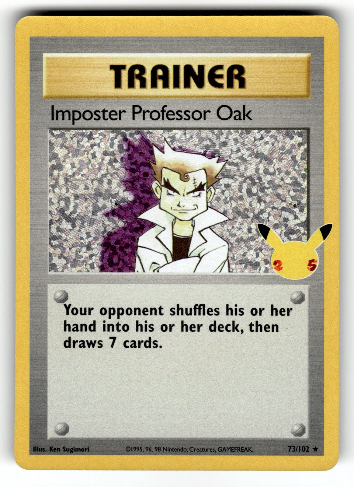 Imposter Professor Oak – 73/102 CCC: Celebrations: Classic Collection Classic Collection Holo NM