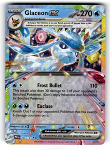 Glaceon ex – 026/131 PRE: SV: Prismatic Evolutions Double Rare Holo NM