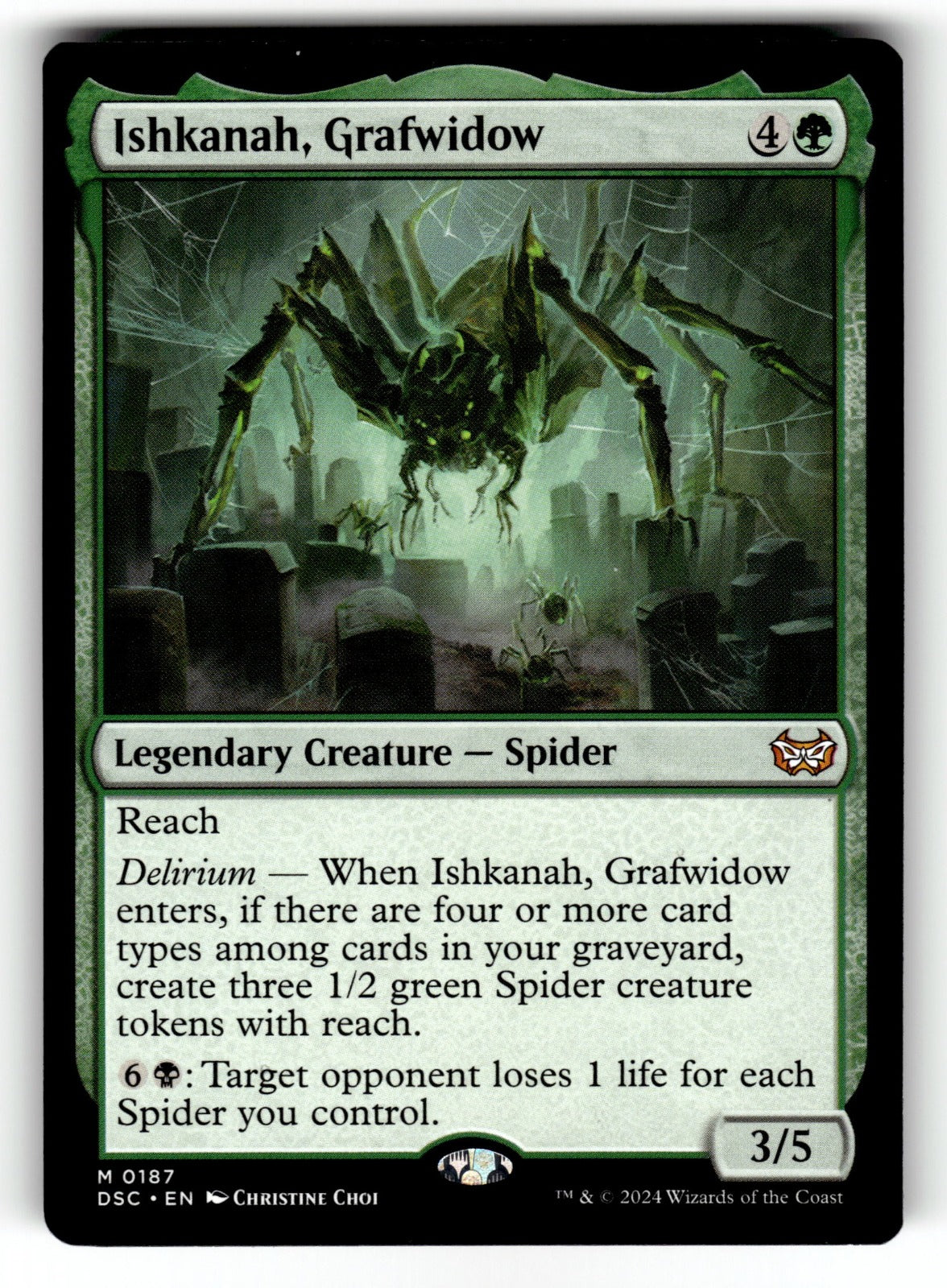 Ishkanah, Grafwidow – 187 DSC: Commander: Duskmourn: House of Horror M NM