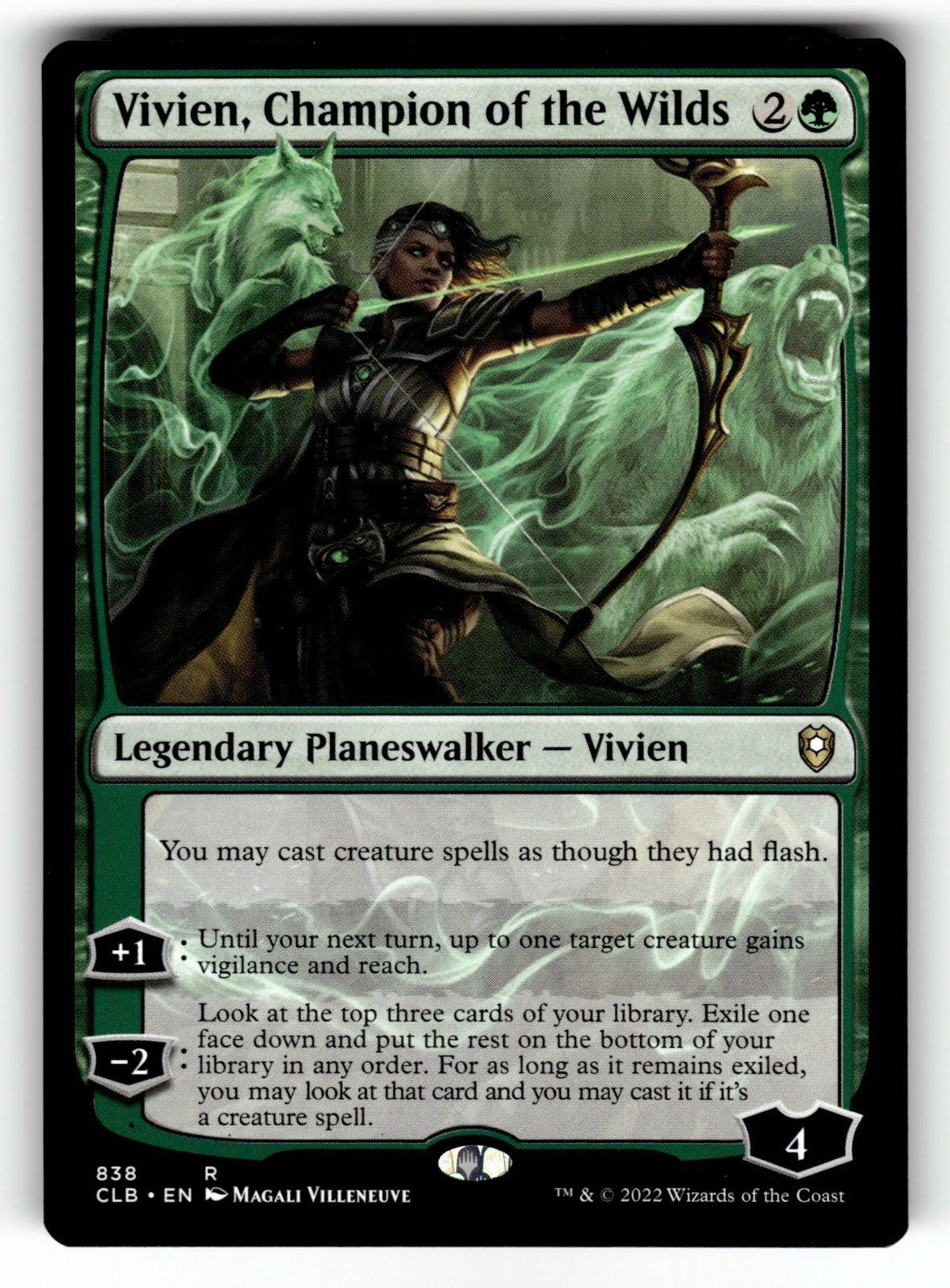 Vivien, Champion of the Wilds – 838 CLB: Commander Legends: Battle for Baldur's Gate R NM