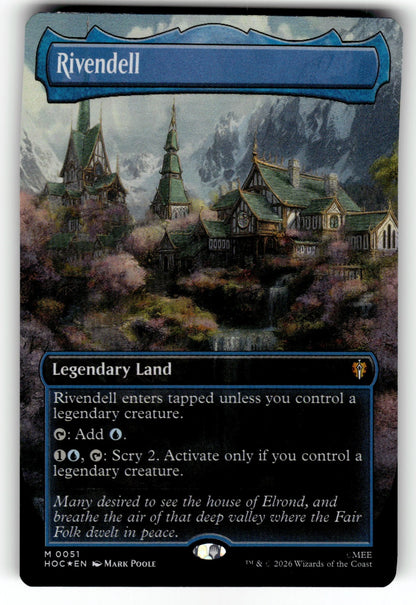 Rivendell (Borderless) – 51 HOC: The Hobbit: Eternal-Legal M LP