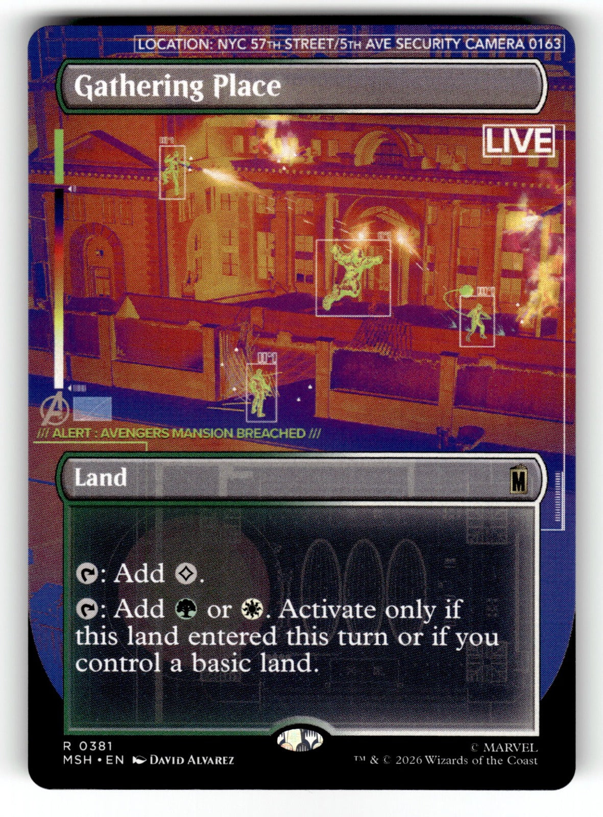 Gathering Place (Borderless) – 381 MSH: Marvel Super Heroes R NM
