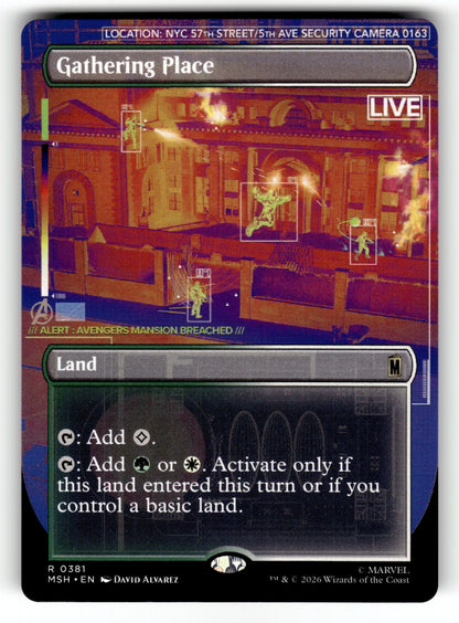 Gathering Place (Borderless) – 381 MSH: Marvel Super Heroes R NM