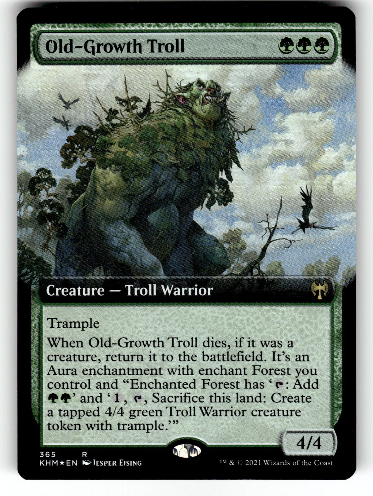 Old-Growth Troll (Extended Art) – 365 KHM: Kaldheim R Foil NM