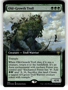 Old-Growth Troll (Extended Art) – 365 KHM: Kaldheim R Foil NM