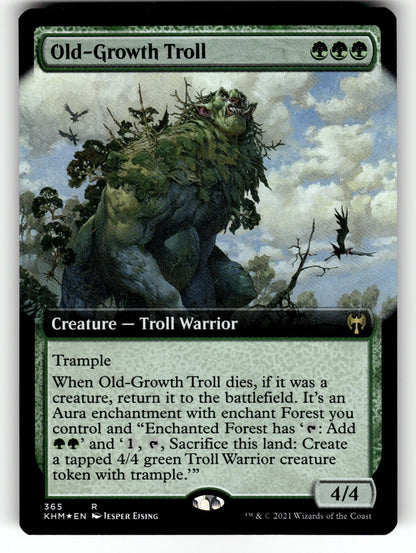 Old-Growth Troll (Extended Art) – 365 KHM: Kaldheim R Foil NM