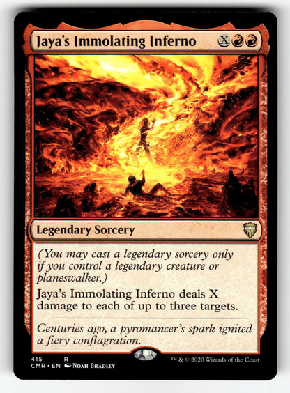 Jaya's Immolating Inferno – 415 CMR: Commander Legends R NM