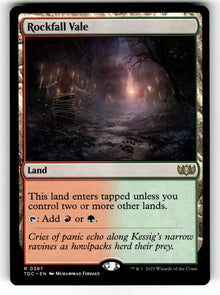 Rockfall Vale – 387 TDC: Commander: Tarkir: Dragonstorm R NM