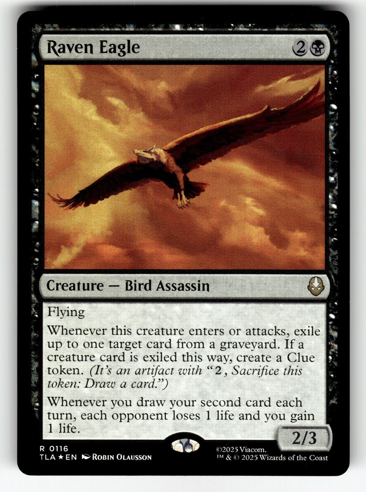 Raven Eagle – 116 TLA: Avatar: The Last Airbender R Foil NM