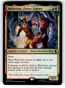 Wolverine, Fierce Fighter – 240 MSH: Marvel Super Heroes R NM
