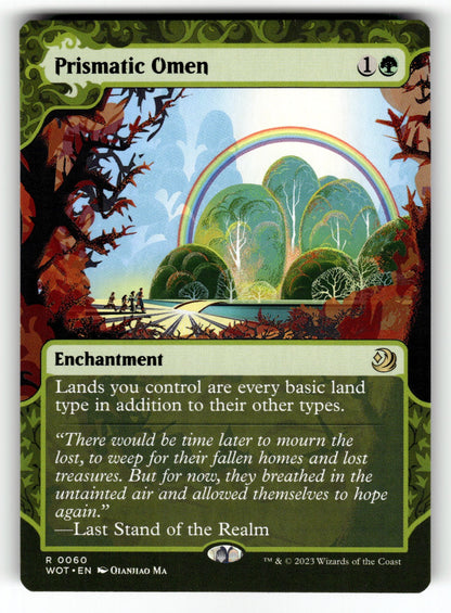 Prismatic Omen – 60 WOT: Wilds of Eldraine: Enchanting Tales R NM