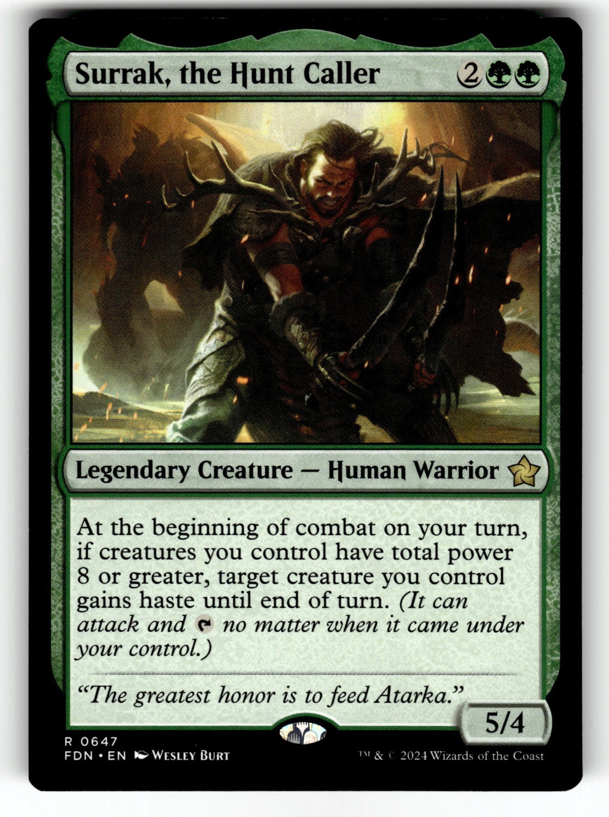 Surrak, the Hunt Caller () – 647 FDN: Foundations R NM