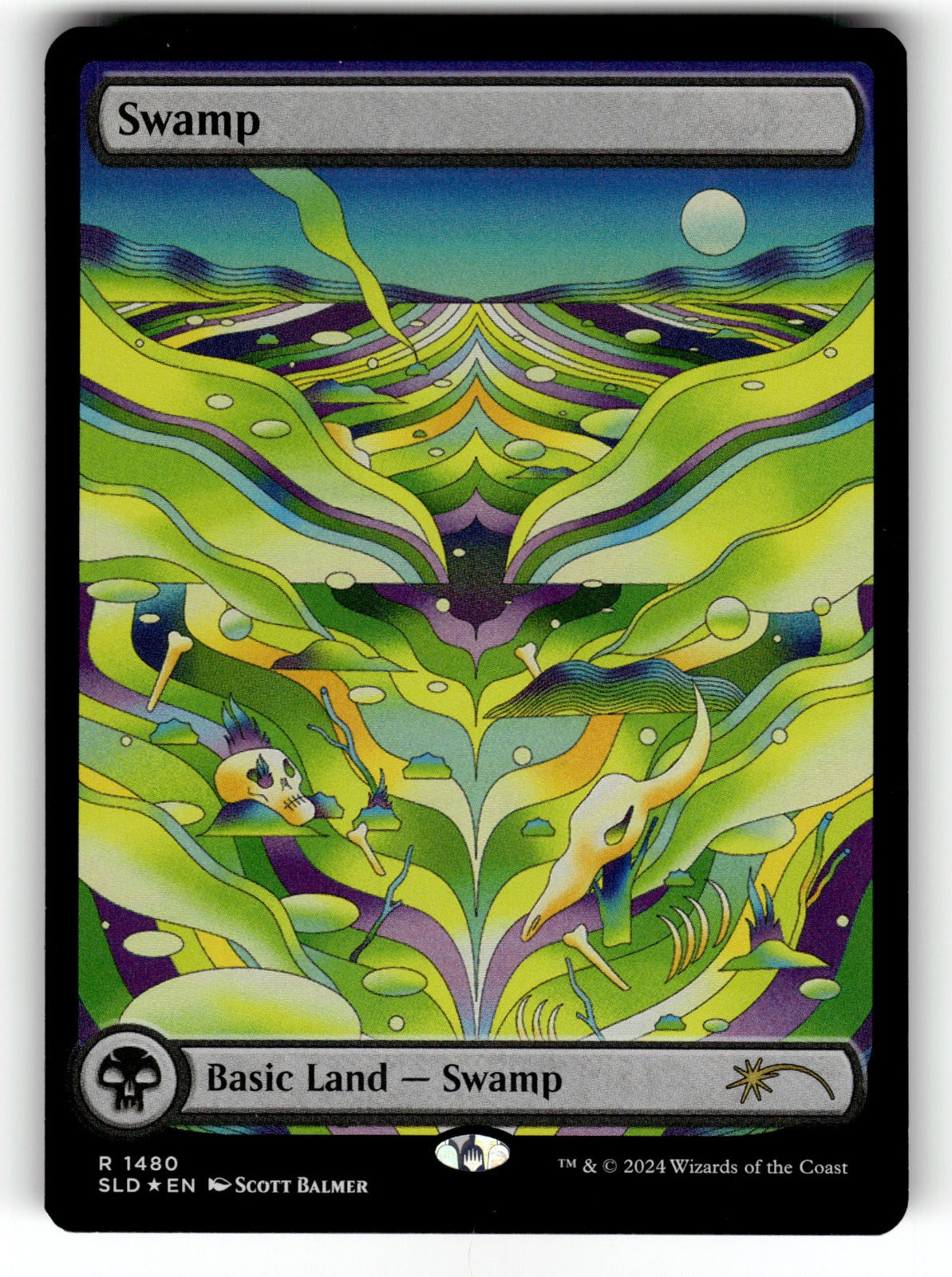 Swamp (Rainbow Foil) – 1480 SLD: Secret Lair Drop Series R Foil LP
