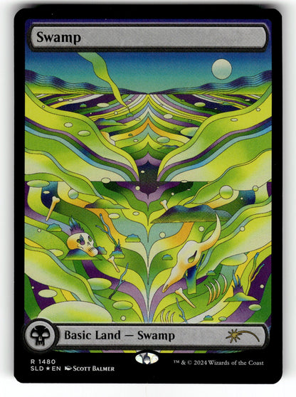 Swamp (Rainbow Foil) – 1480 SLD: Secret Lair Drop Series R Foil LP