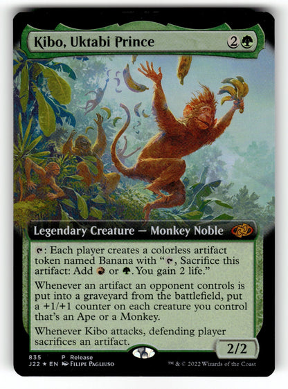 Kibo, Uktabi Prince (Extended Art) – 835 LARP: Launch Party & Release Event Promos M Foil NM