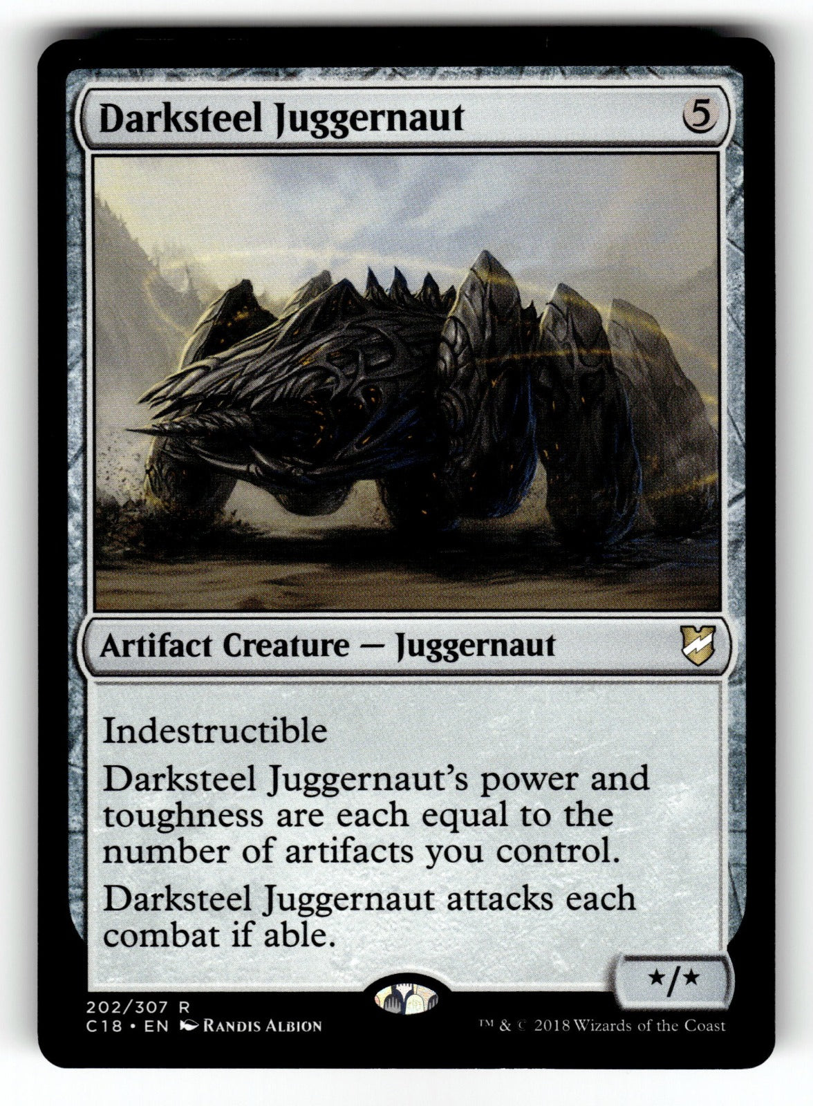 Darksteel Juggernaut – 202 C18: Commander 2018 R NM