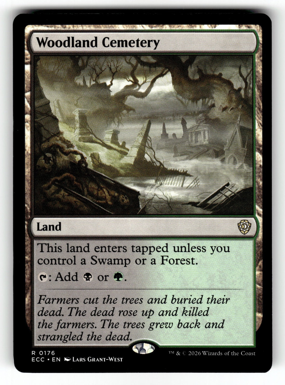 Woodland Cemetery – 176 ECC: Commander: Lorwyn Eclipsed R NM