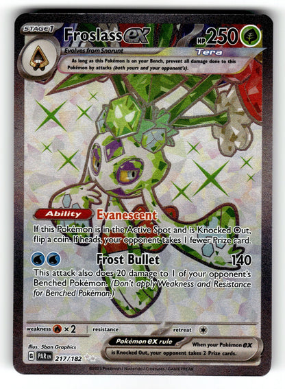 Froslass ex – 217/182 PAR: SV04: Paradox Rift Ultra Rare HoloNM