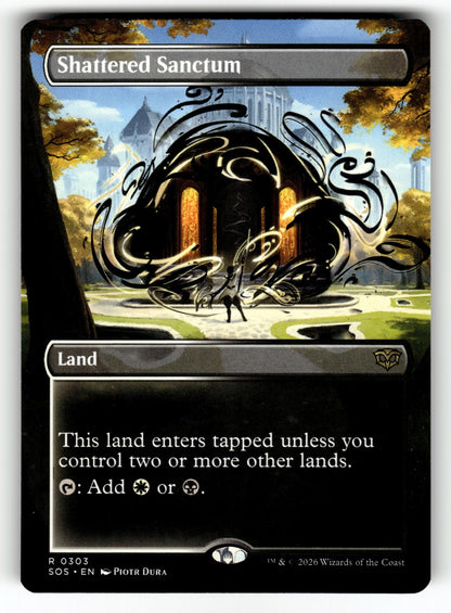 Shattered Sanctum (Borderless) – 303 SOS: Secrets of Strixhaven R NM