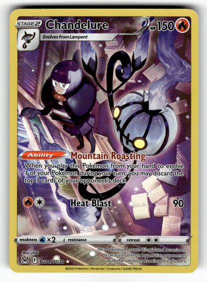 Chandelure – TG04/TG30 SWSH11: TG: SWSH11: Lost Origin Trainer Gallery Ultra Rare Holo LP