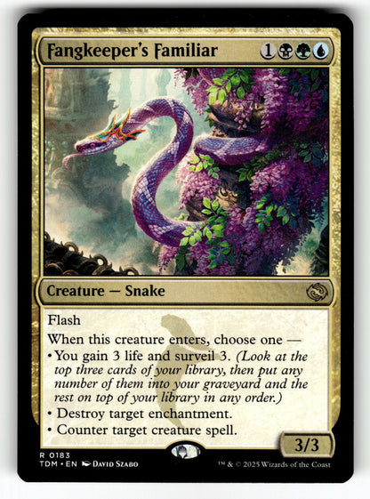 Fangkeeper's Familiar – 183 TDM: Tarkir: Dragonstorm R NM