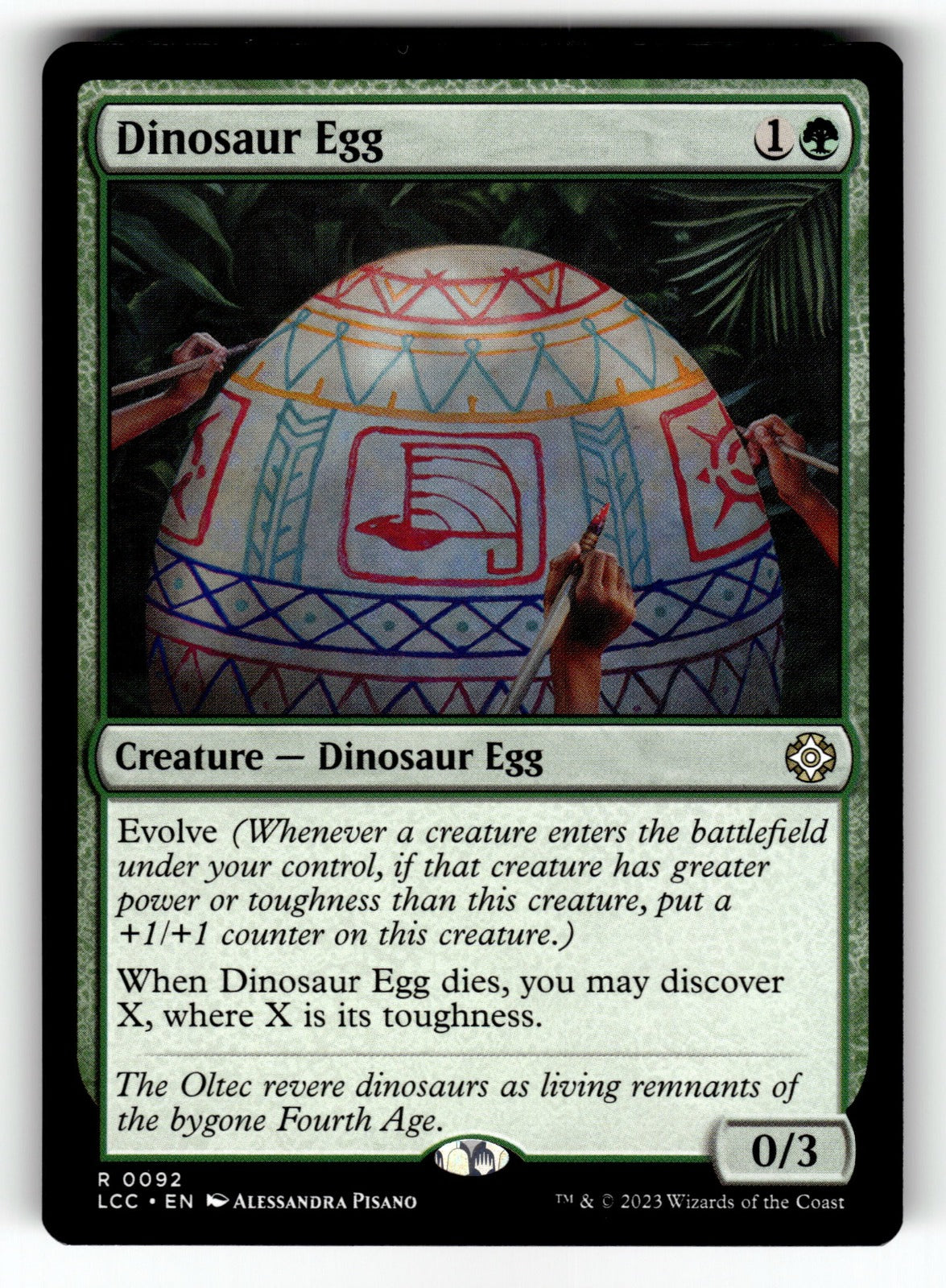 Dinosaur Egg – 92 LCC: Commander: The Lost Caverns of Ixalan R NM