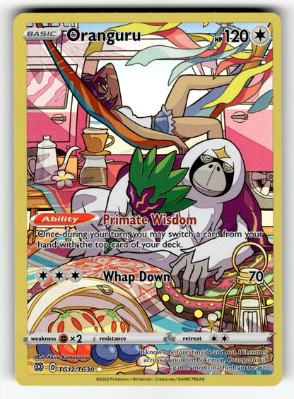 Oranguru – TG12/TG30 SWSH09:TG: SWSH09: Brilliant Stars Trainer Gallery Ultra Rare HoloNM