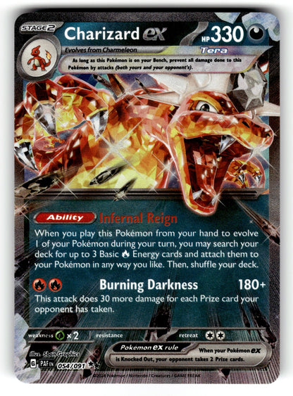 Charizard ex – 054/091 PAF: SV: Paldean Fates Double Rare HoloNM