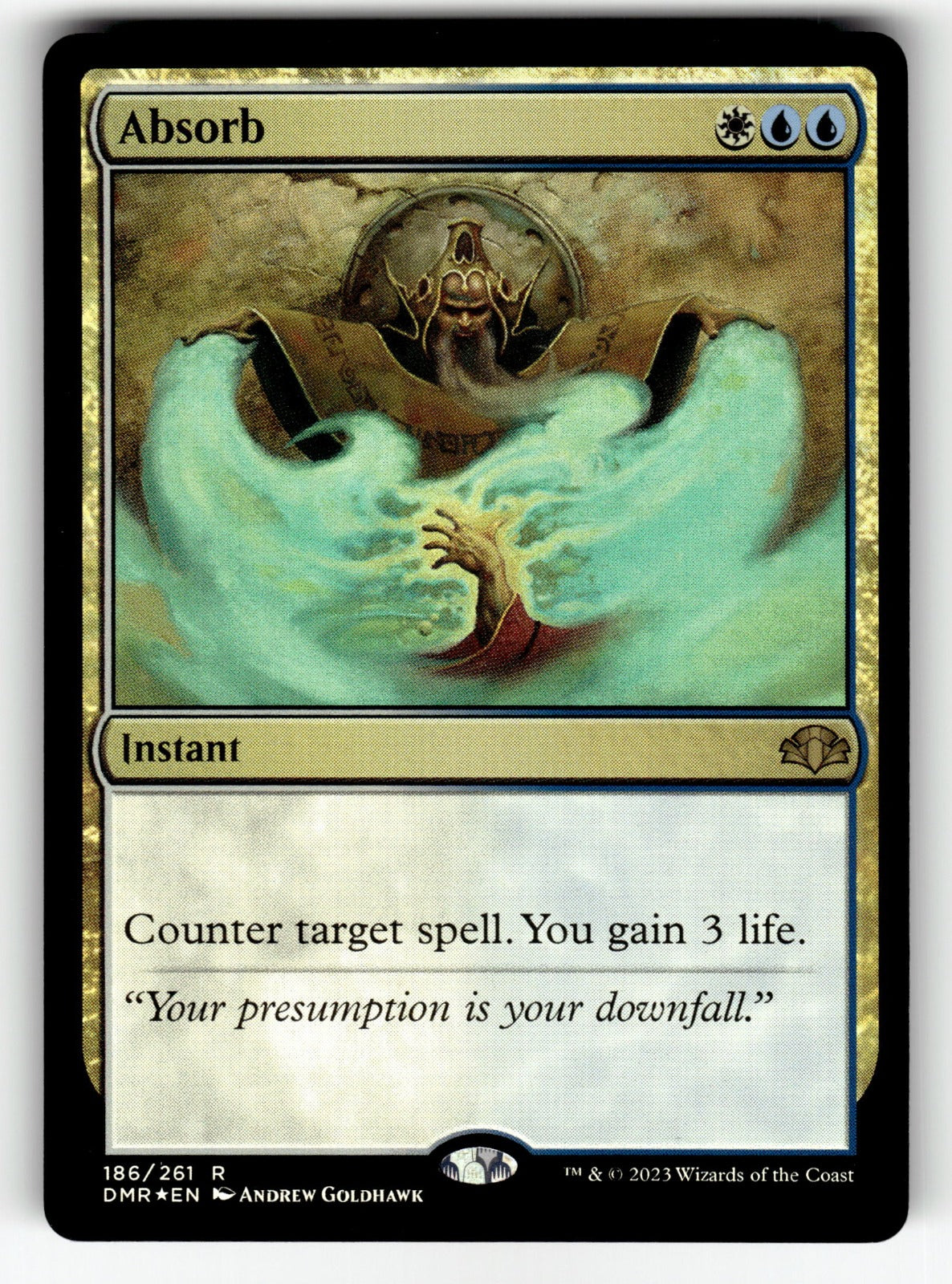 Absorb – 186 DMR: Dominaria Remastered R Foil NM