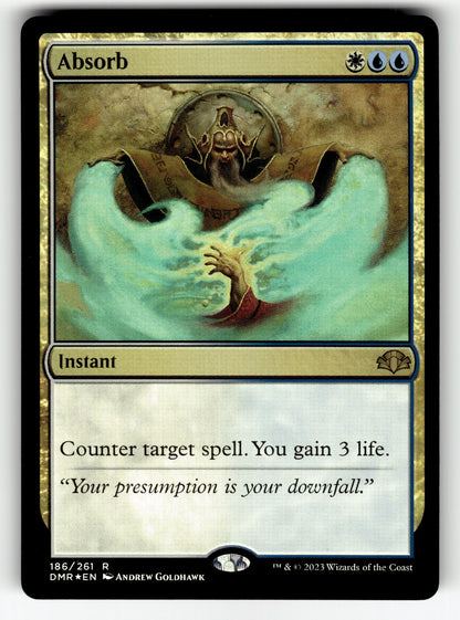 Absorb – 186 DMR: Dominaria Remastered R Foil NM