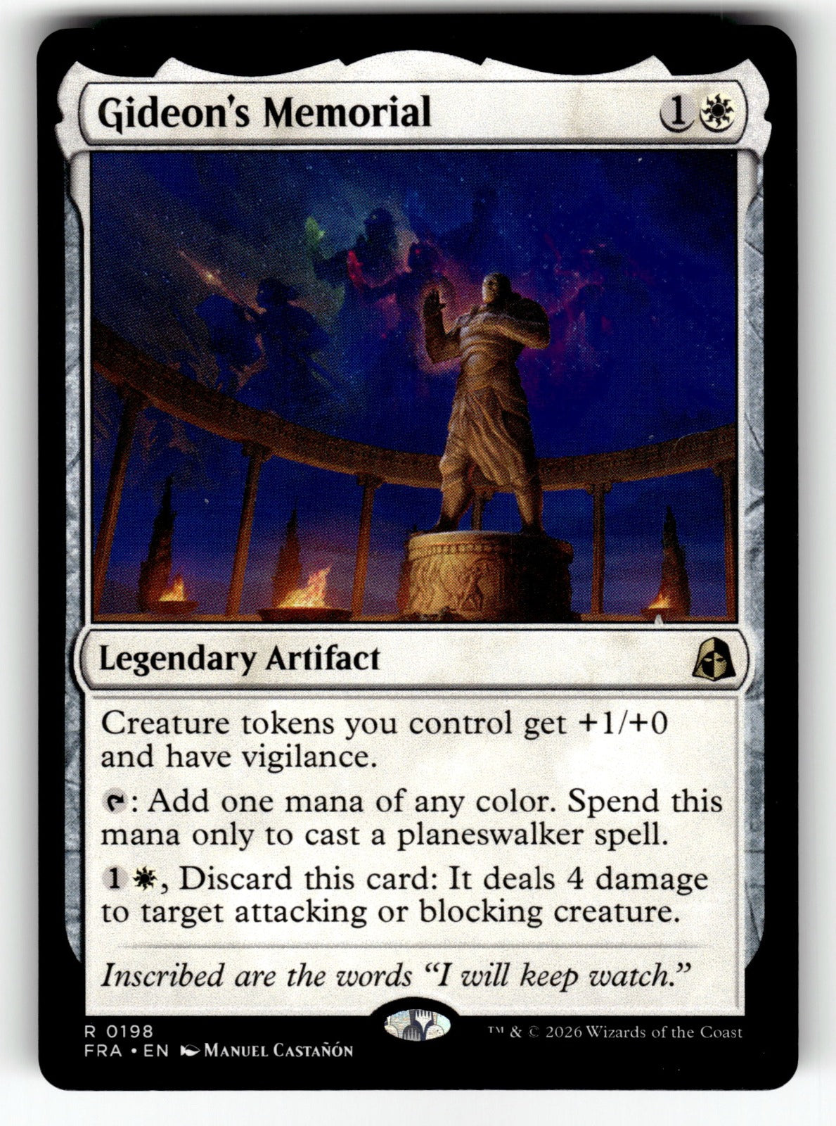 Gideon's Memorial – 198 FRA: Reality Fracture R NM