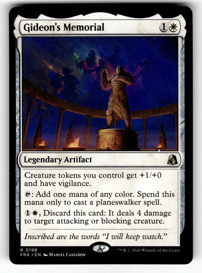 Gideon's Memorial – 198 FRA: Reality Fracture R NM