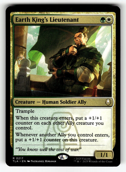 Earth King's Lieutenant – 217 TLA: Avatar: The Last Airbender R NM
