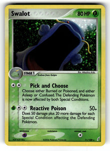 Swalot – 11/100 CG: EX Crystal Guardians Holo Rare NM