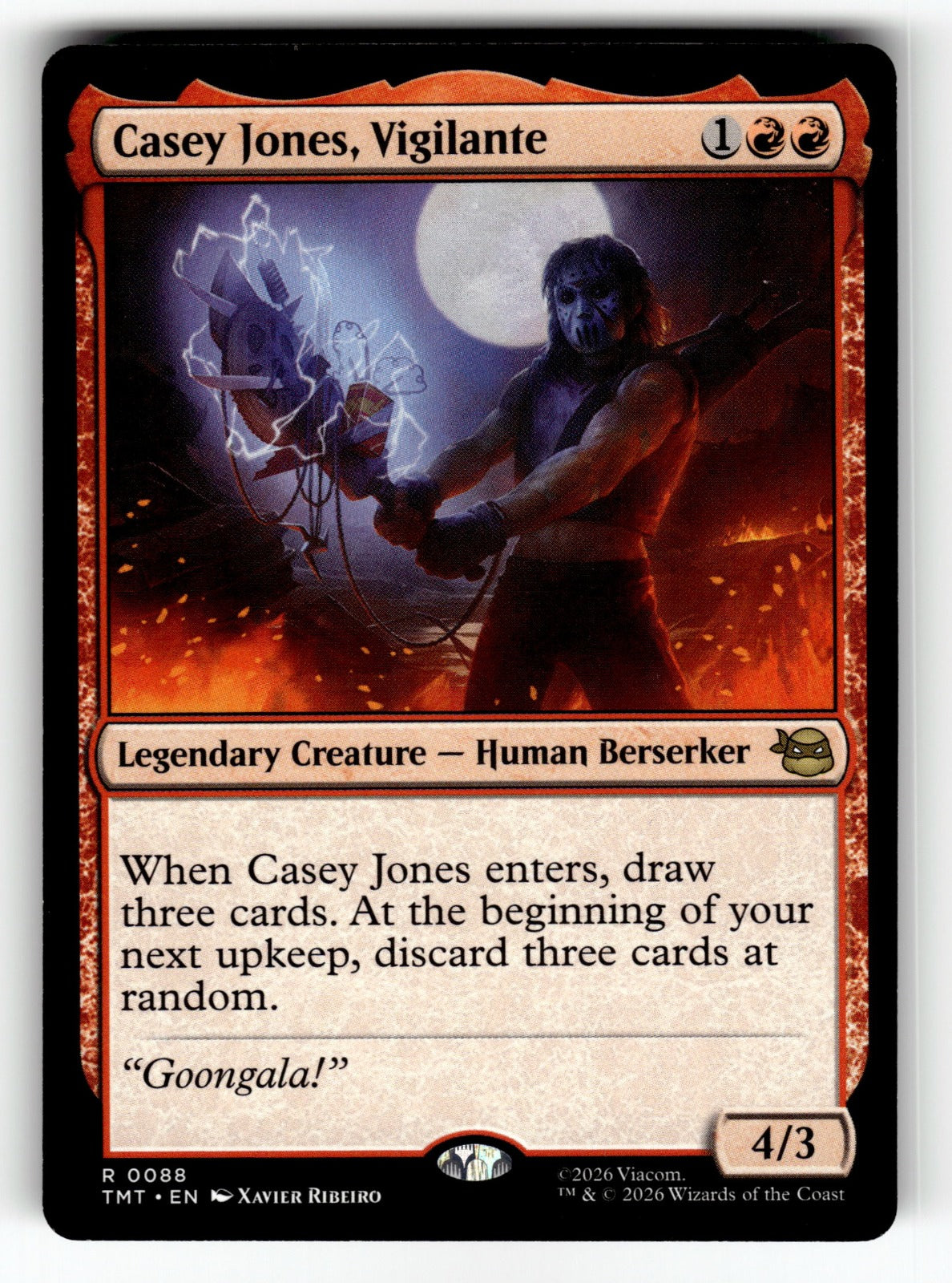 Casey Jones, Vigilante – 88 TMT: Teenage Mutant Ninja Turtles R NM