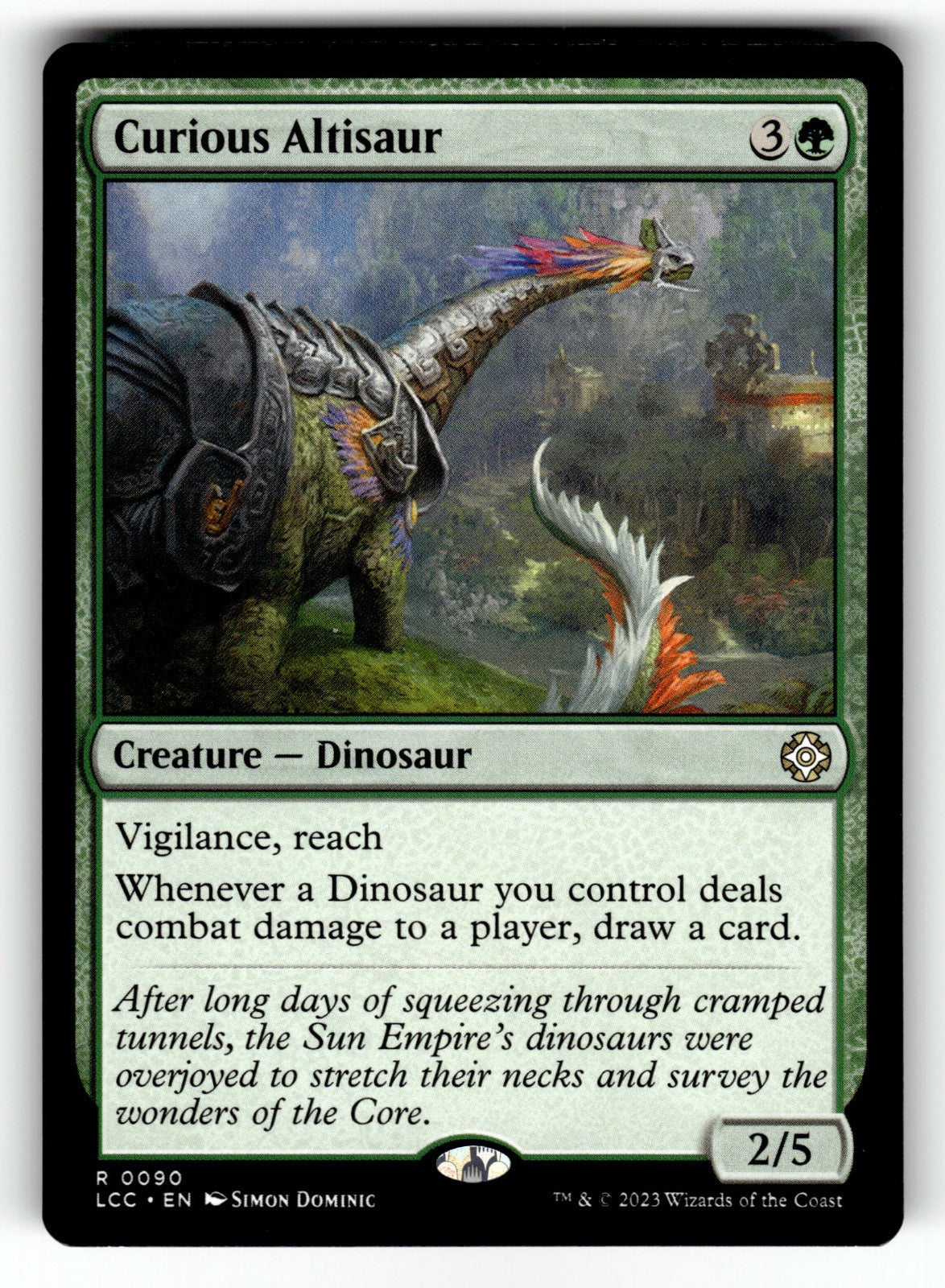Curious Altisaur – 90 LCC: Commander: The Lost Caverns of Ixalan R NM
