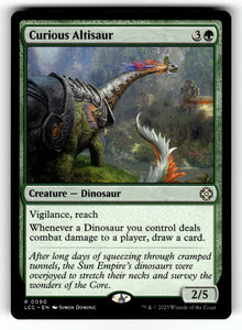 Curious Altisaur – 90 LCC: Commander: The Lost Caverns of Ixalan R NM
