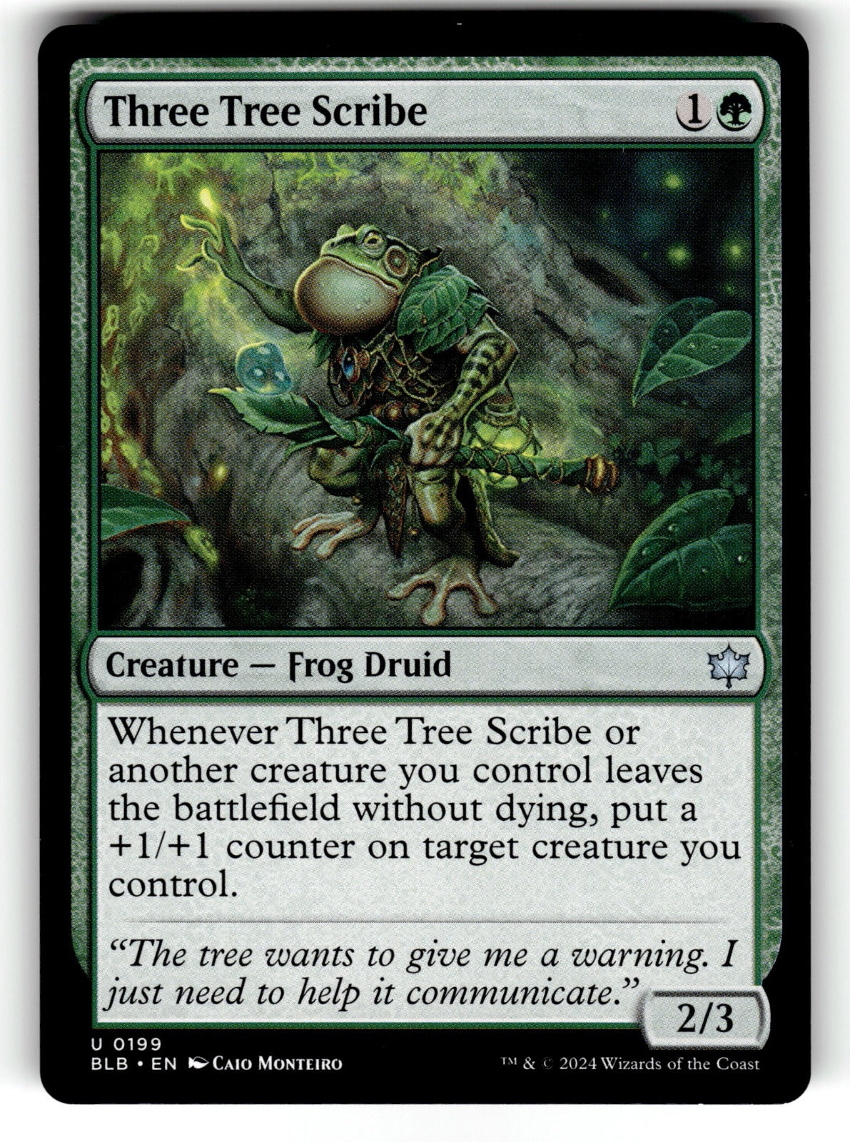 Three Tree Scribe – 199 BLB: Bloomburrow U NM