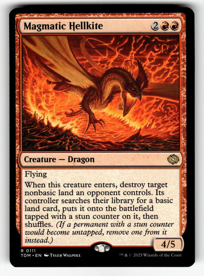 Magmatic Hellkite – 111 TDM: Tarkir: Dragonstorm R NM