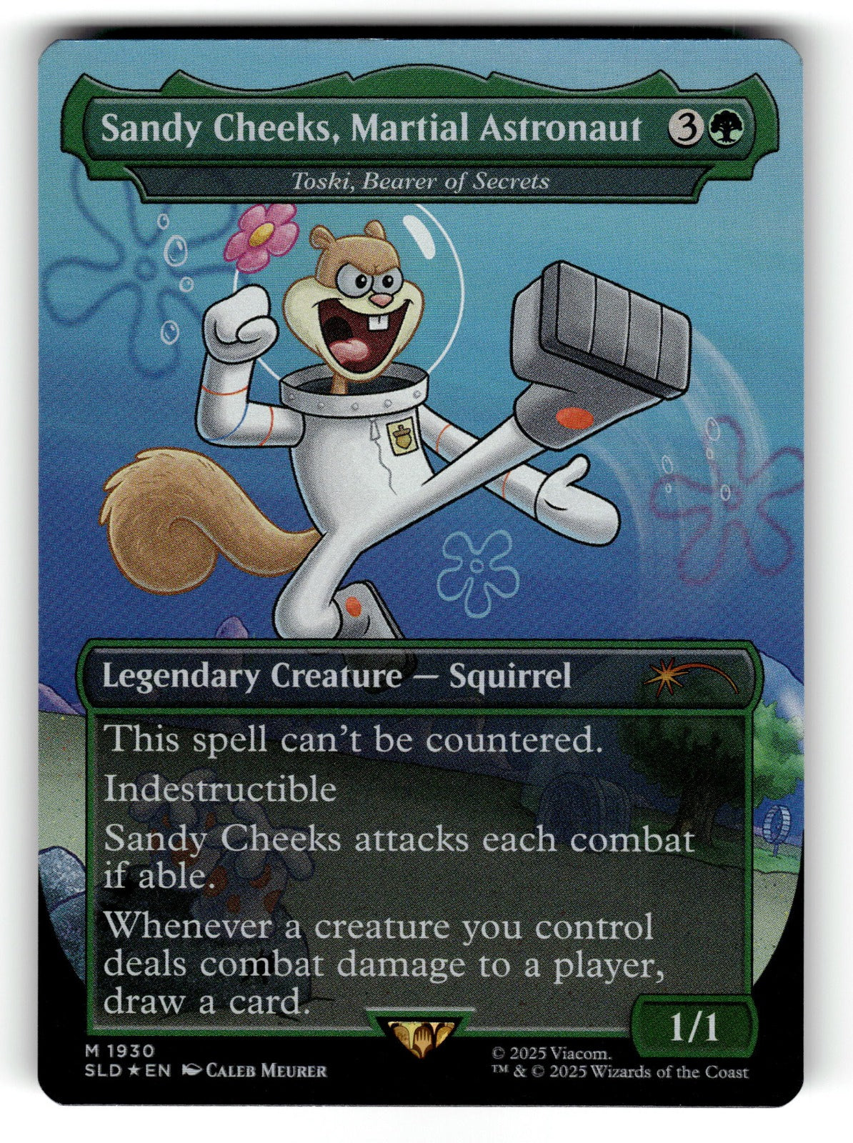 Sandy Cheeks, Martial Astronaut - Toski, Bearer of Secrets (Rainbow Foil) – 1930 SLD: Secret Lair Drop Series M Foil NM