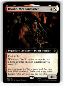Dwalin, Weaponmaster (Extended Art) – 311 HOB: The Hobbit R NM