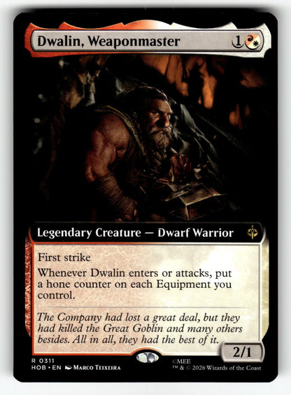 Dwalin, Weaponmaster (Extended Art) – 311 HOB: The Hobbit R NM