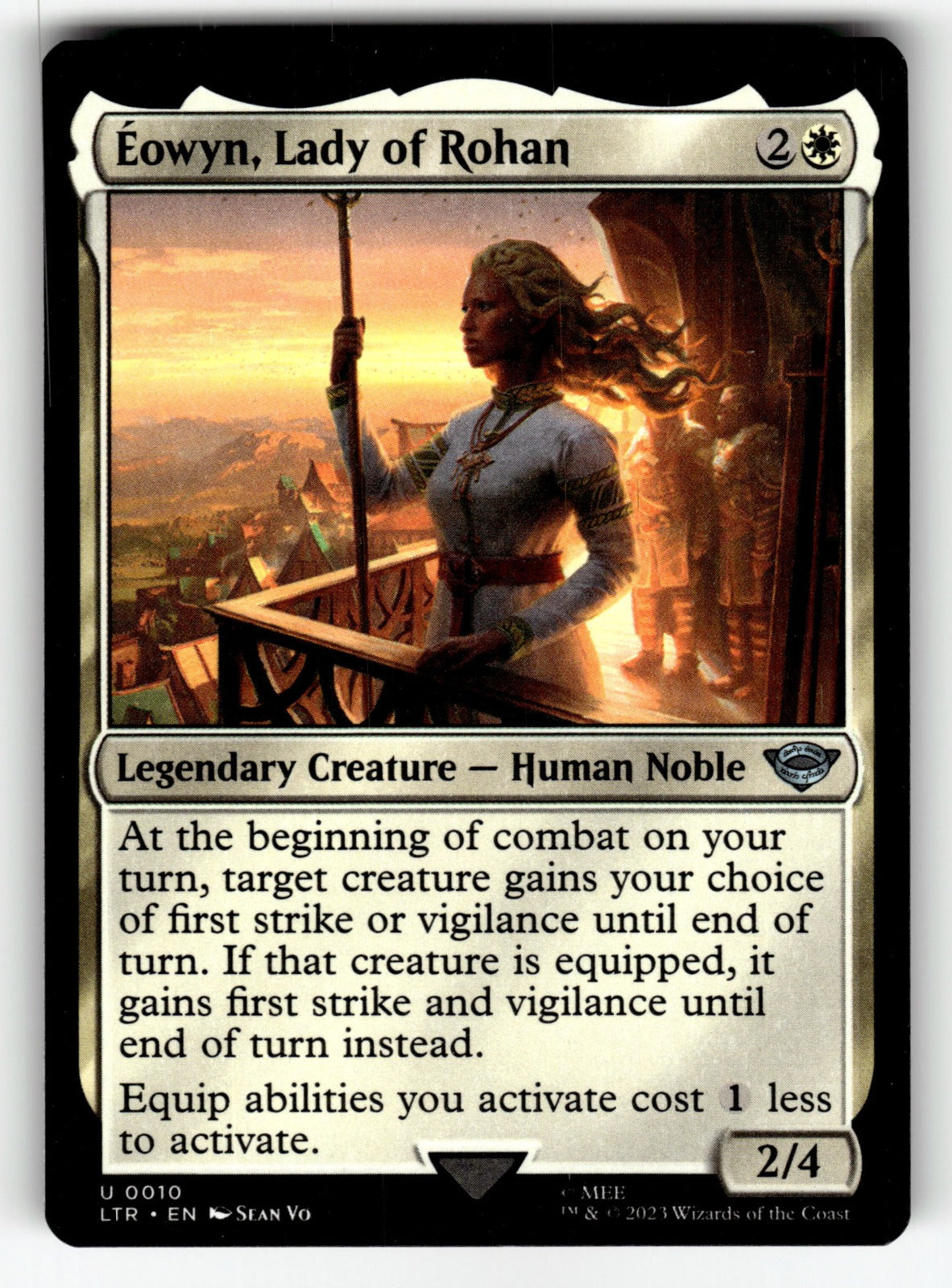 Eowyn, Lady of Rohan – 10 LTR: Universes Beyond: The Lord of the Rings: Tales of Middle-earth U NM