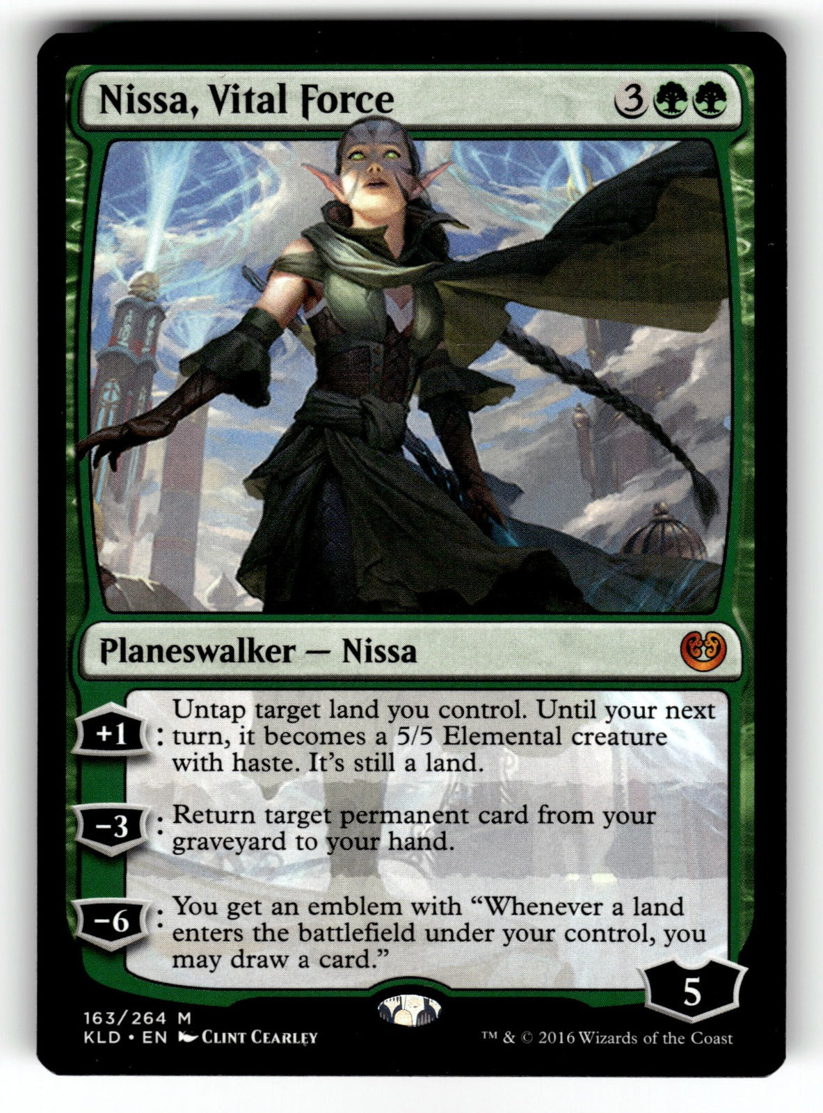 Nissa, Vital Force – 163 KLD: Kaladesh M NM